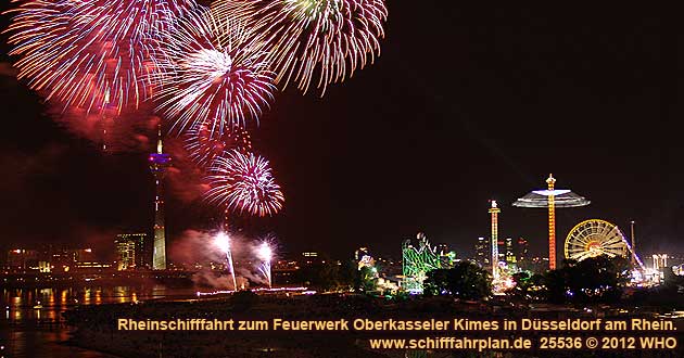 Rheinkirmes Düsseldorf Kirmes Rhein Feuerwerk Oberkassel Oberkasseler Rheinwiesen Schützenfest